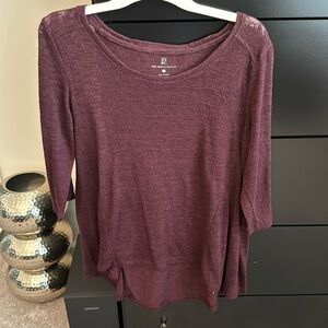 Burgundy top